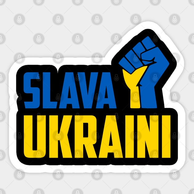 SLAVA UKRAINI GLORY TO UKRAINE PROTEST PUTIN PROTEST RUSSIAN INVASION Sticker by ProgressiveMOB